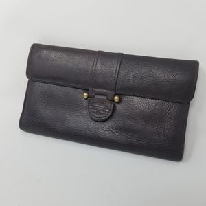 Fossil- Vintage Trifold Dark Cognac Leather Wallet